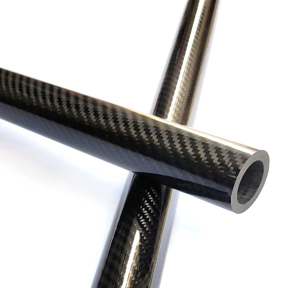 Matt 1 X OD 40 Mm X ID 38 Mm X 1000 Mm (1 M) 3k Kohlefaserrohr