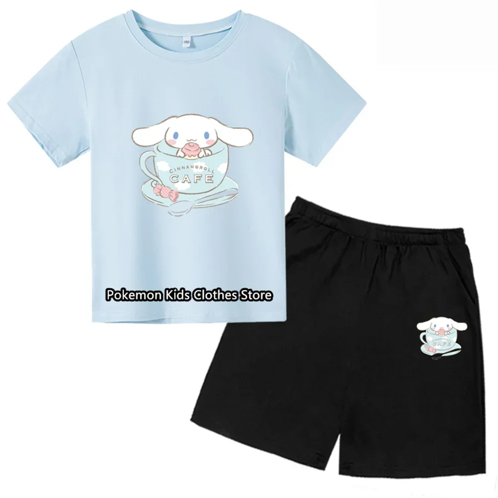 

Футболка с рисунком аниме Cinnamoroll для мальчиков и девочек, детская одежда, топы с рисунком, футболка с коротким рукавом, летние футболки с рисунком Марио