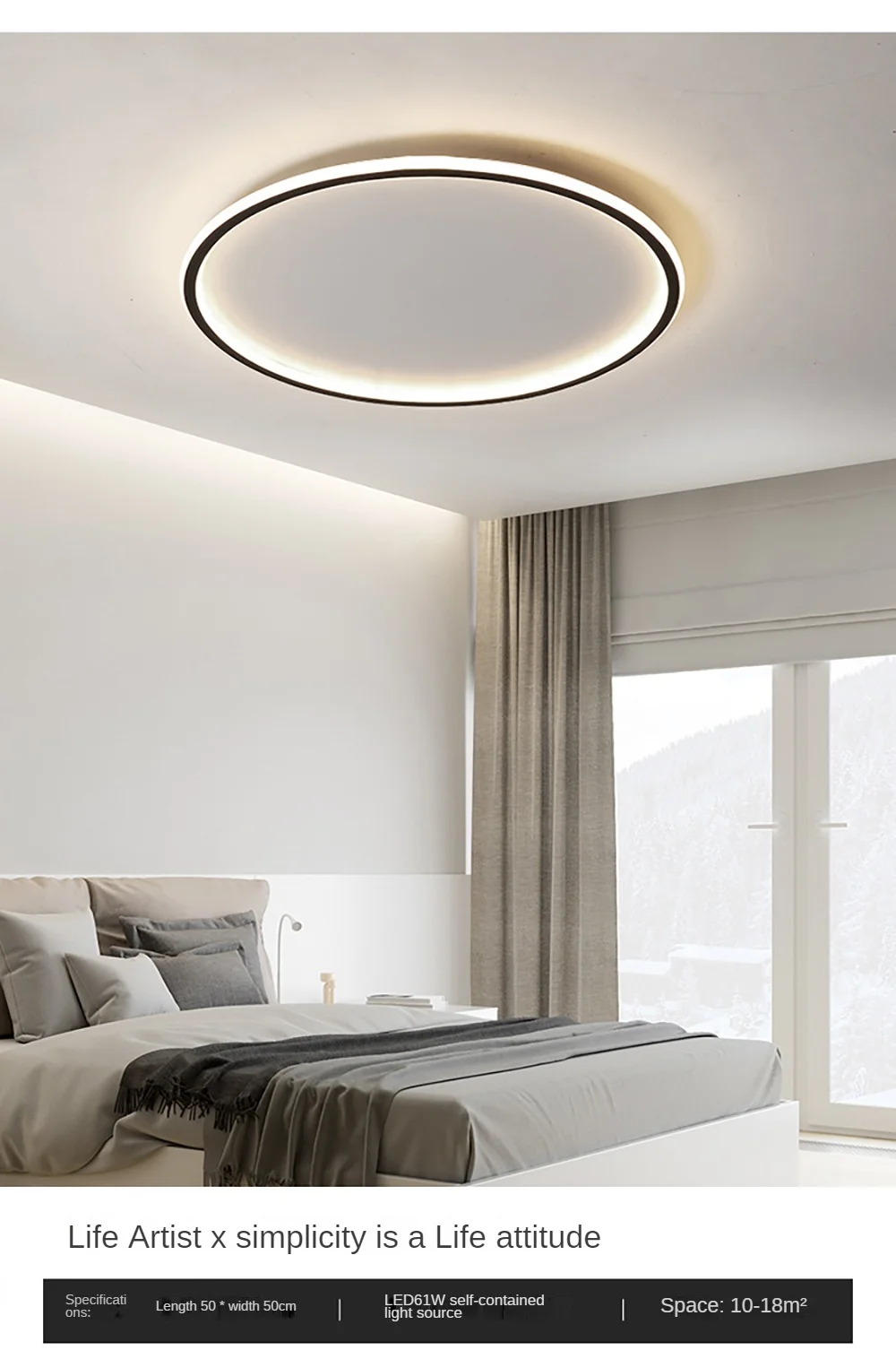 LED modern ceiling light S71a2439d3bb745cdb608d48f09deb789o