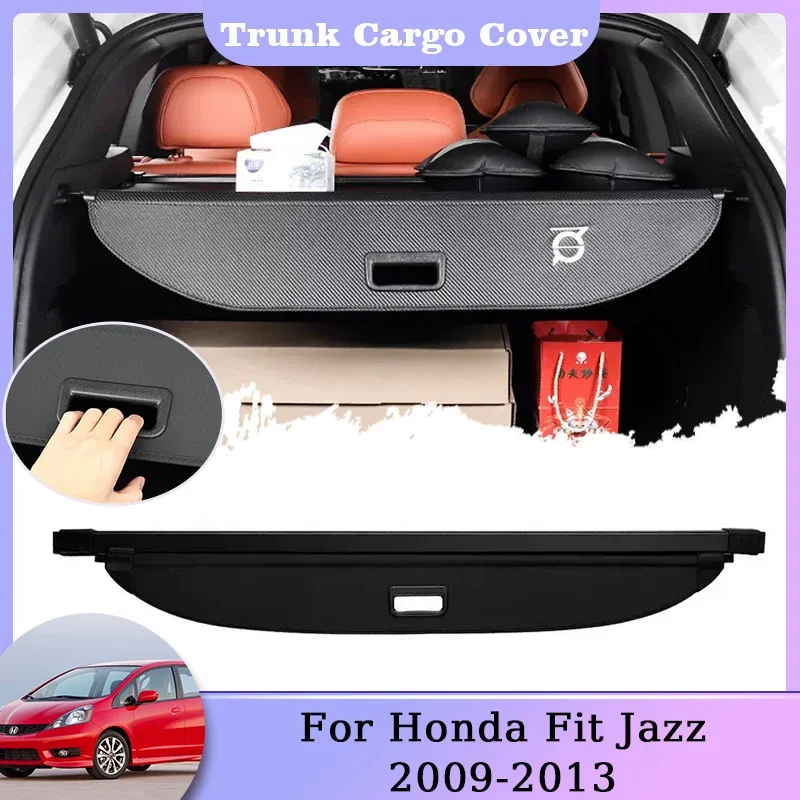

Rear Trunk Cargo Cover For Honda Fit Jazz GG GG6 GE GE8 MK2 2009~2013 Security Luggage Shield Privacy Curtain Car Accessories