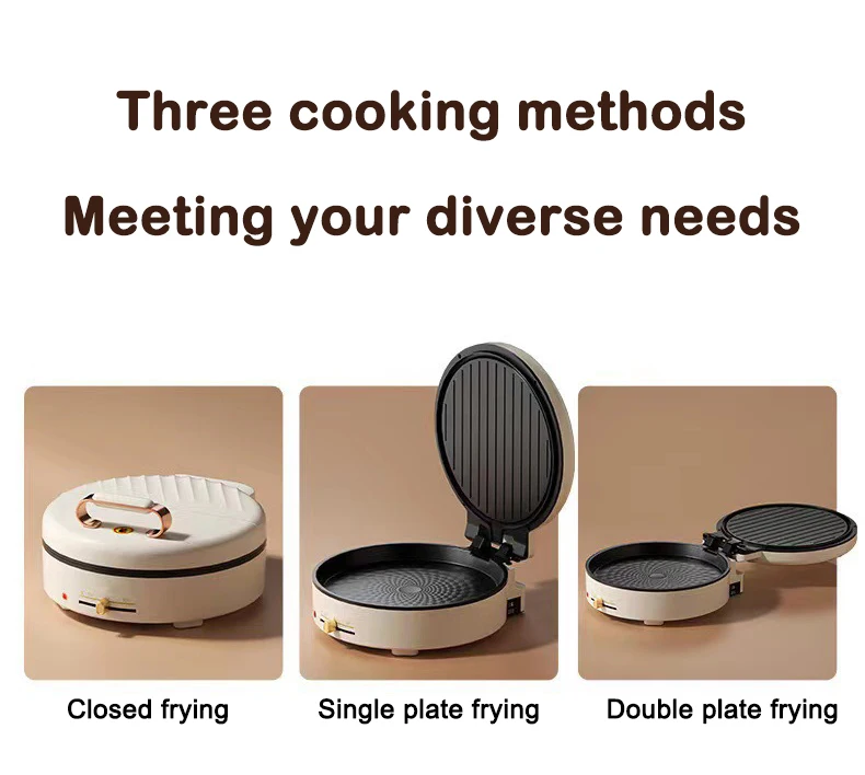 Electric Baking Pan Double-sided Suspended Heating Pancake Frying Machine Non-stick Pan Deepened and Enlarged Pancake 220V