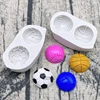 Basketball Baseball Volleyball Football Silicone Mold Sugarcraft Cupcake Baking Mold Fondant Cake Decorating Tools 2