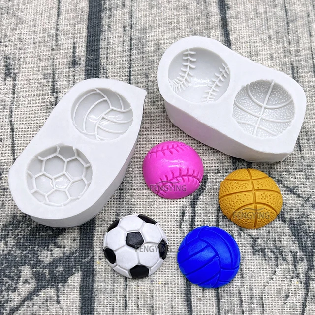 Basketball Baseball Volleyball Football Silicone Mold Sugarcraft Cupcake Baking Mold Fondant Cake Decorating Tools 2
