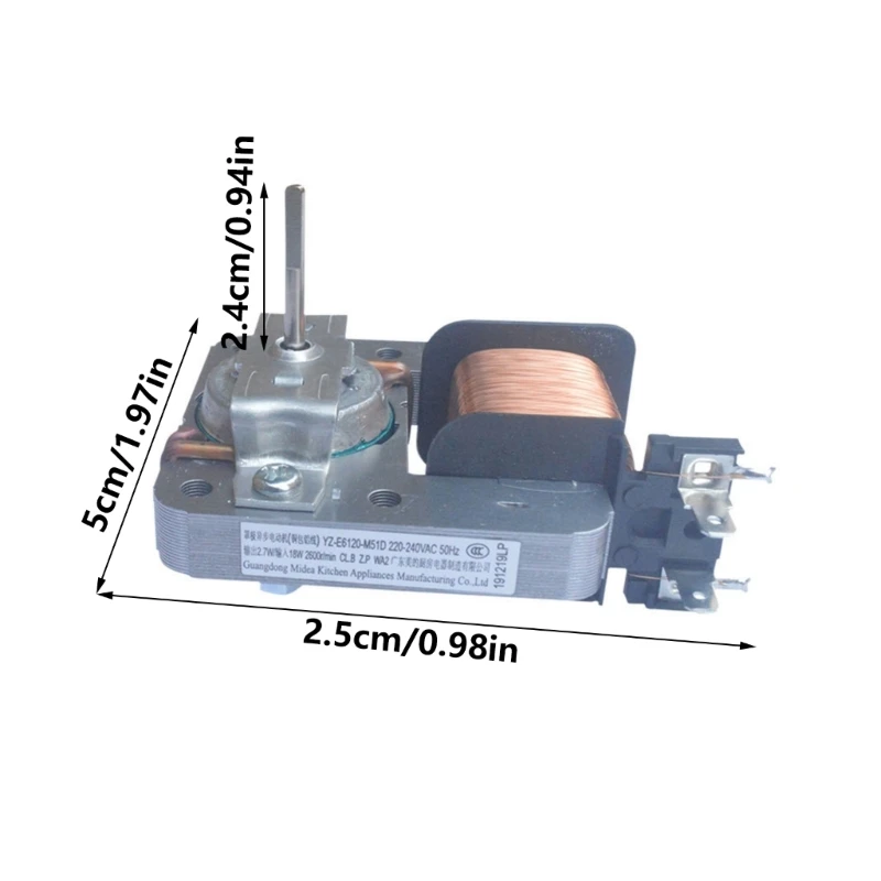 Evaporator Fan Motor Oven Repair Part Air Circulation Motor Oven Part Microwave Fan Cooling