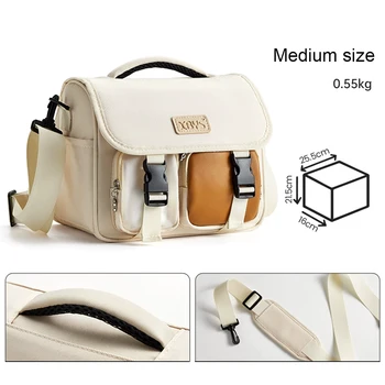 Borsa per fotocamera, borsa per fotografia DSLR, borsa a tracolla di grande capacità, borsa da viaggio, borsa messenger, adatta per Fujifilm e Canon
