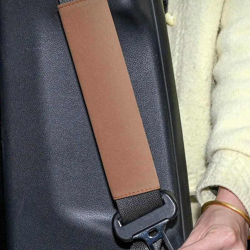 Car Safety Belt Cover Car Seat Belt Cover Pad Comfortable Seatbelt Covers Built-In Anti-Slip Silicone Strip Safety Strap Cushion