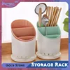Tableware Storage Rack Round Kitchen Space Saving Chopstick Holder with Tray Large Capacity Storage Holder Kitchen Accessories 1