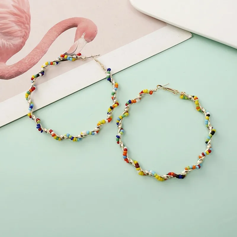Orecchini Pendenti Estivi Con Perle Rosa, Ciondolo Con Sole E Conch Rosa E Lilla Fatti A Mano