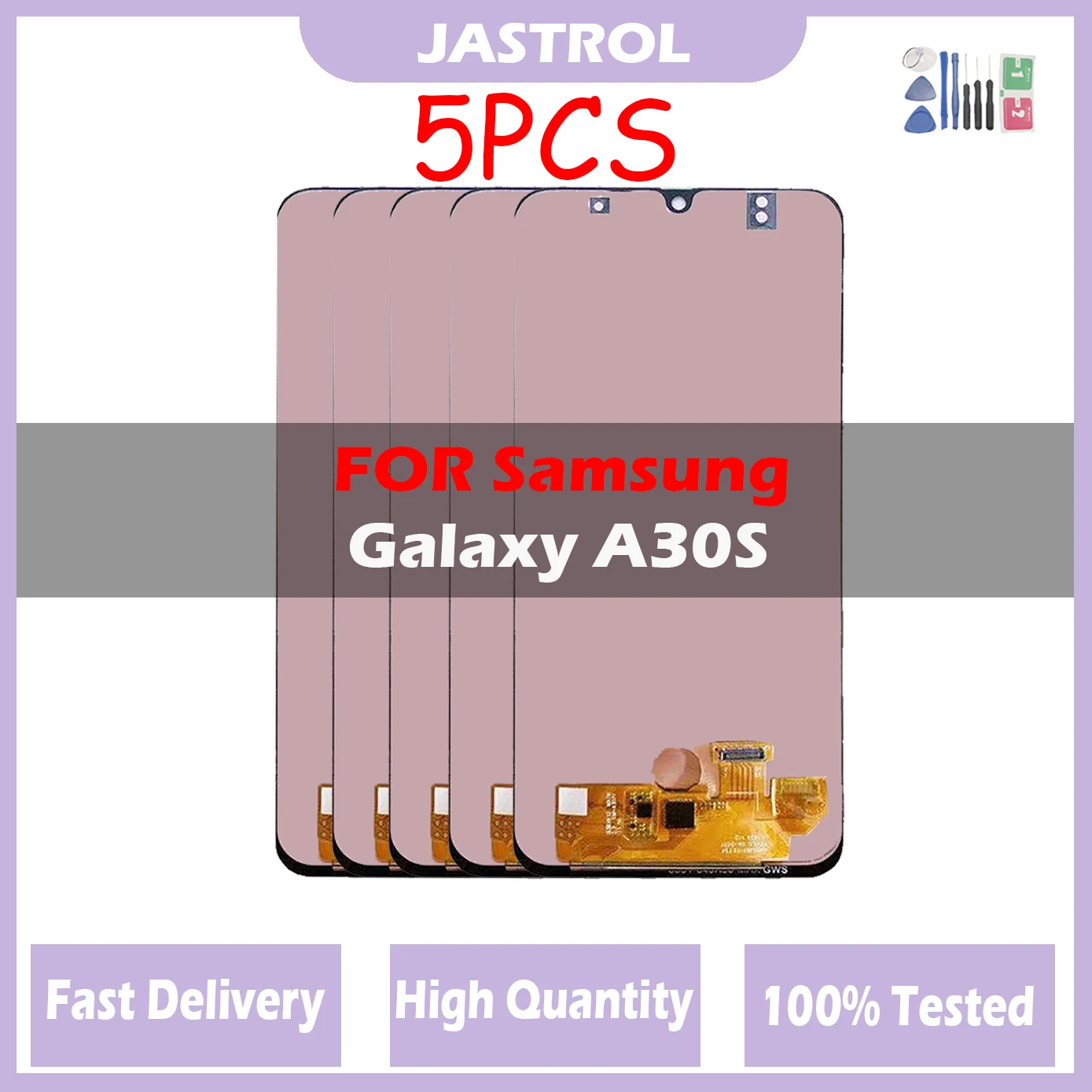 5 Pz/Lotto Amoled Lcd Per Samsung Galaxy A30S A307F A307 A307Fn Display Lcd Touch Screen Digitizer Assembly Sostituzione