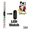 Disney Mickey Minnie Children's Watch Cartoon Character Donald Duck Daisy LED Electronic Sports waterproof Bracelet kids Watches 6
