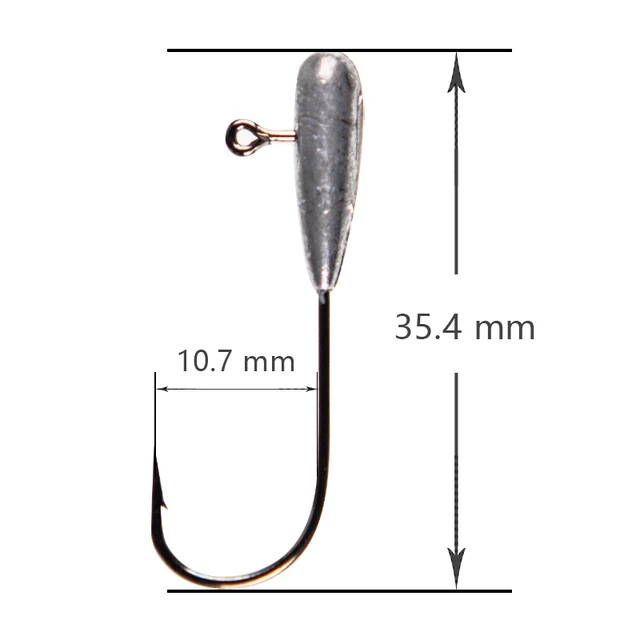 Marinero Japan Jigs 1.8g 1/16oz Jig Head Professional Small Soft Lure Bait  Mini Texas