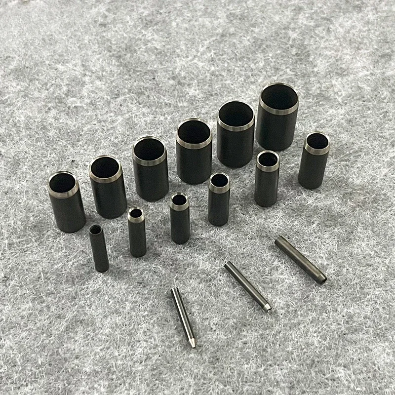 Leather Hole Puncher, 1-15mm Punching Head Hollow Round Chisel Roll Pin Pack, Round Head Punches DIY Leather Craft Tools 15pcs