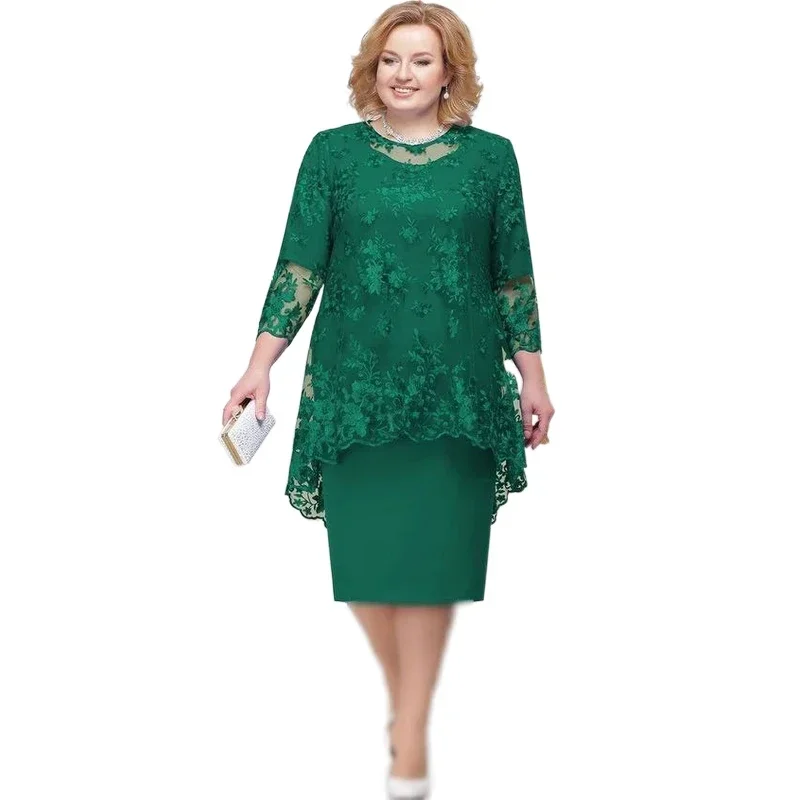 

Платье женское Кружевное облегающее, большого размера