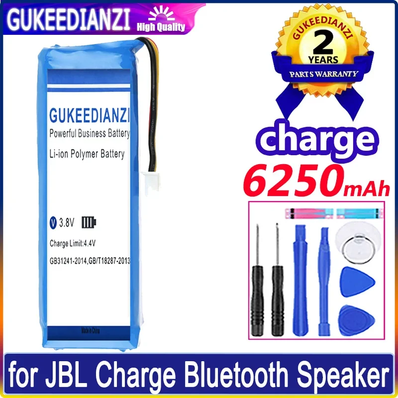 

6250mAh GUKEEDIANZI Battery AEC982999-2P for JBL Charge Speaker Batteries