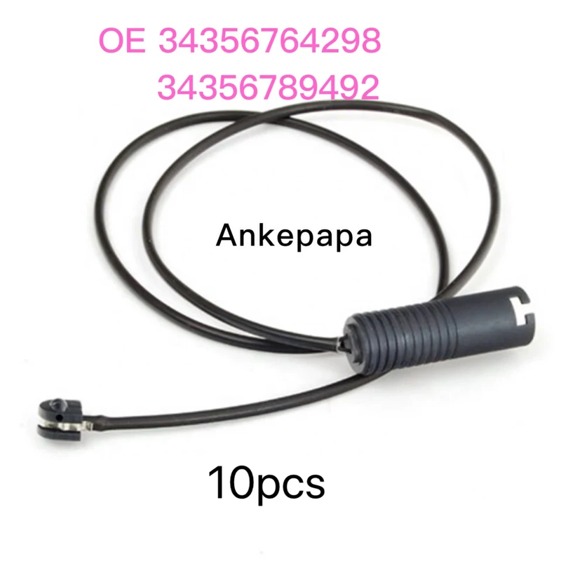 10pcs34356764298 Car Front Rear Axle Brake Pad Wear Sensor Cable Wire for BM 5 Series E60 E61 6 Series E63 E64  Auto Accessories