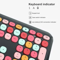 MOFII Computer Keyboard Mouse Wireless Set USb, Cute Wireless Noise Free Ultra Thin Type, PC Keyboard Wireless Laptop Tablet Hom - Image 4