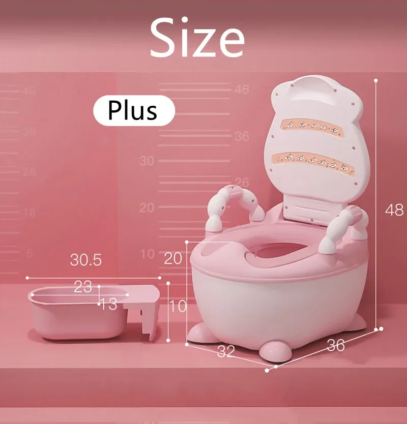 1-6 Years Old Children's Pot Cute Baby Toilet Seat Easy to Clean Baby Potty Portable Stool Boys And Girls Safe Trainer Seat WC 6