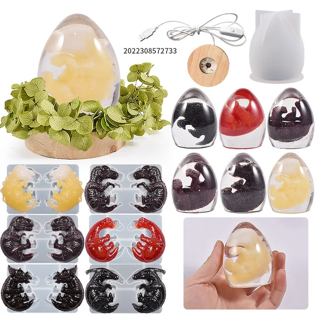 DIY Dinosaur Egg Ball Shaped Crystal Epoxy Resin Mold Dinosaur Shape  Keychain Pendant Silicone Mold Jewelry Crafts Accessories - AliExpress