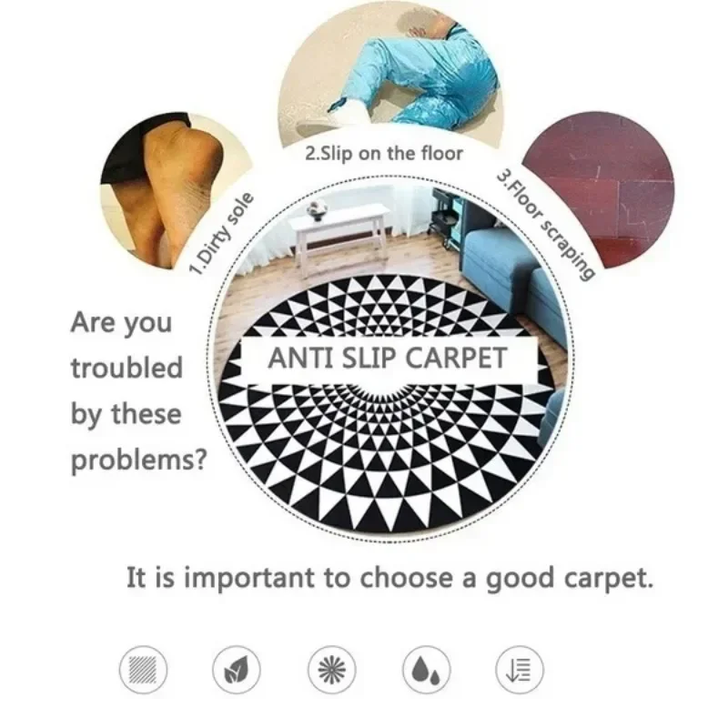 Game CD living room round rugs Gaming bedroom floor mats Home decoration Carpet bedroom bedside round Rug Game record carpet Gta 6