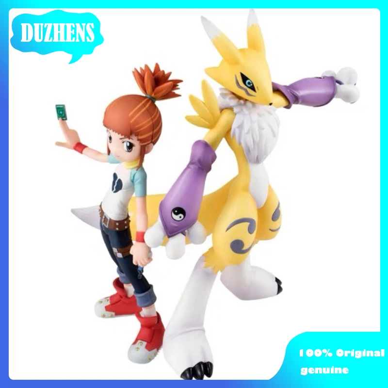 

100% Original:Digital Monster Renamon & Makino Ruki 13cm PVC Action Figure Anime Figure Model Toys Figure Collection Doll Gift