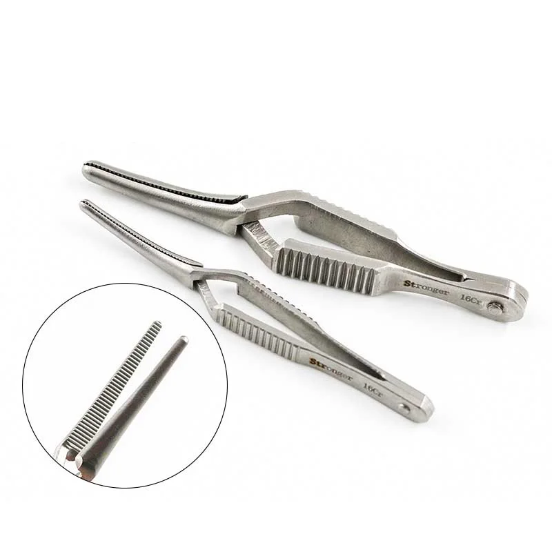 Surgical Instruments Arterial Venous Vascular Clip Hemostat Stainless Steel Closer Temporarily Block The Venous Cross Hemostatic Clip
