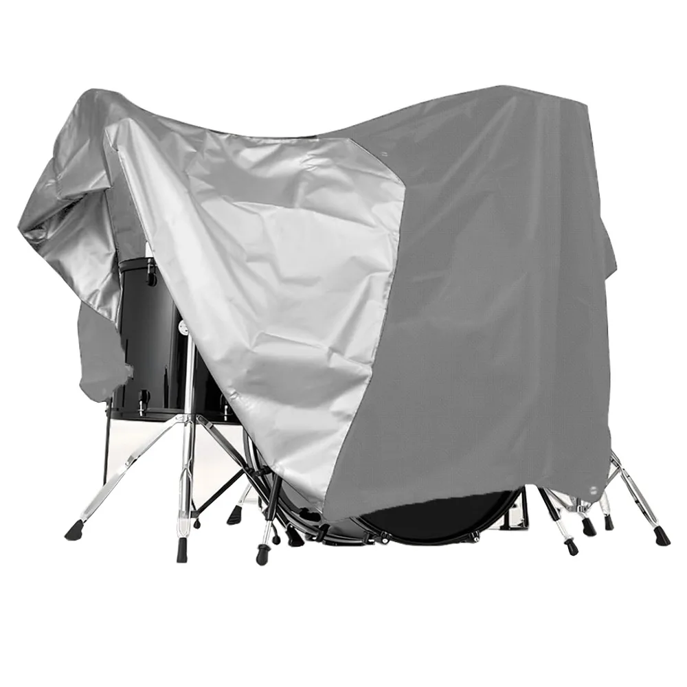 Oxford Cloth Drum Set Dust Cover Household Music Equipment Protective Cover Outdoor Drum Set Rain Proof Cover 275x200cm Speaker Cover