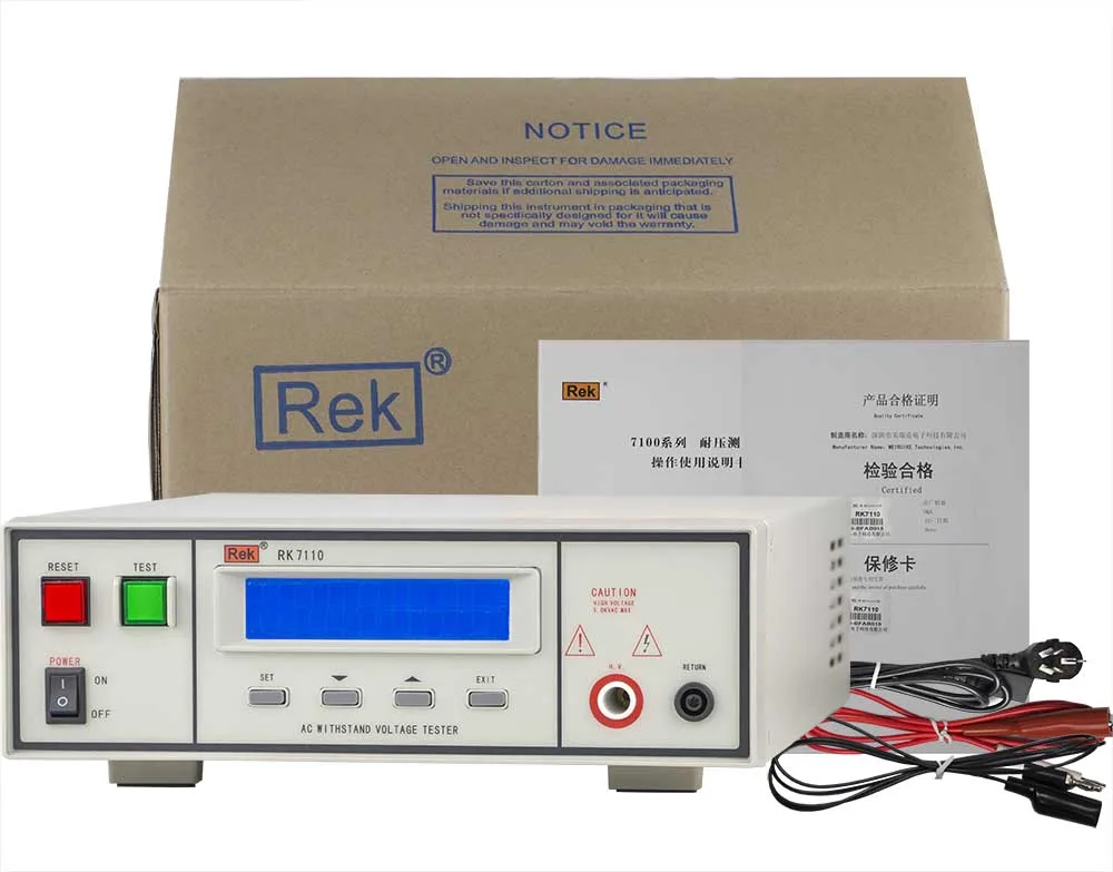 

RK7110 5kV 12mA Programmable AC DC Hipot Tester Insulation Tester With PLC Interface