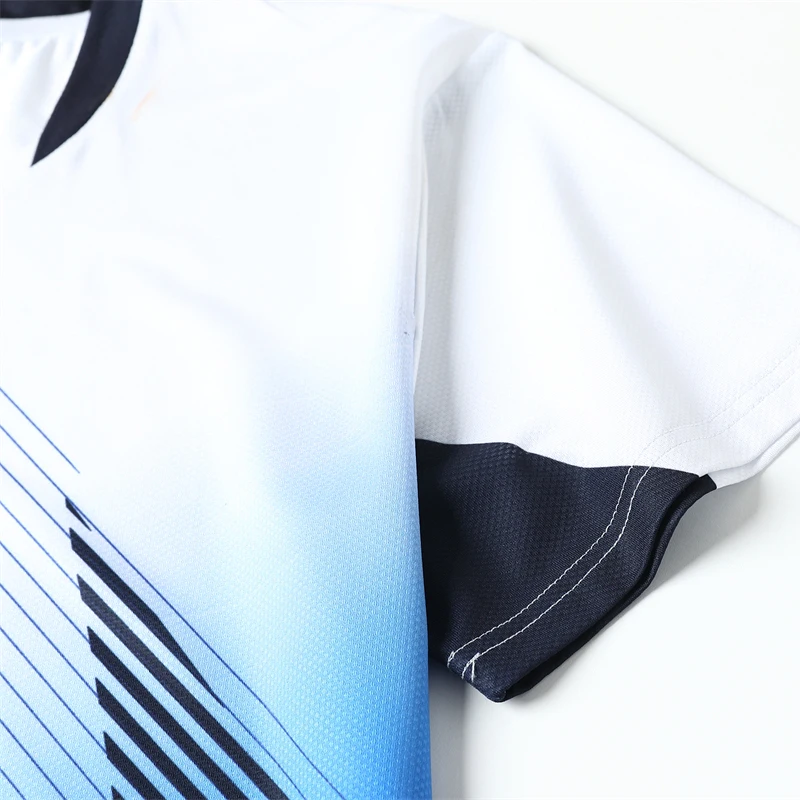 Short Sleeve T Shirt Badminton Uniforms Badminton Tennis Shirts 3D Print for Outdoor Training
