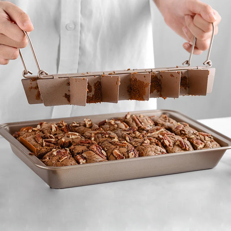 

Thicken Carbon Steel Baking Tray Pan Mold Non-Stick Bread Cake Mould Heat Resistant Square Brownie Baking Mold Kitchen