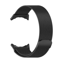 Enhanced Stainless Steel Magnetic Bracelet for Smartwatch - Sleek Metal Strap Accessory (Black)