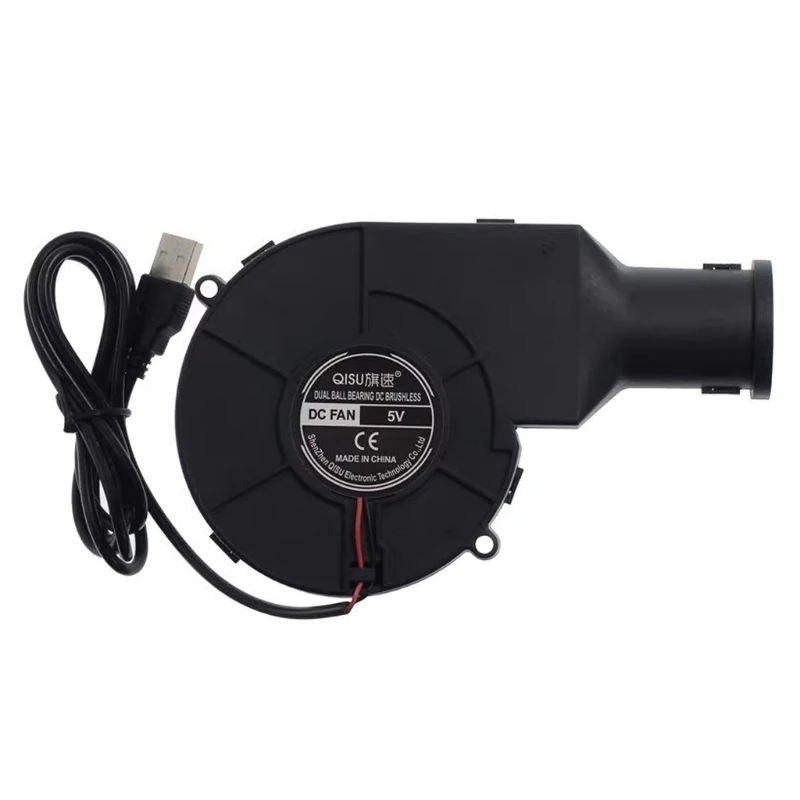 5V USB Large Air Volume  Fan with Air Outlet Blower Wood Fire BBQ Fan Dropship коптильня двухъярусная fire wood премиум