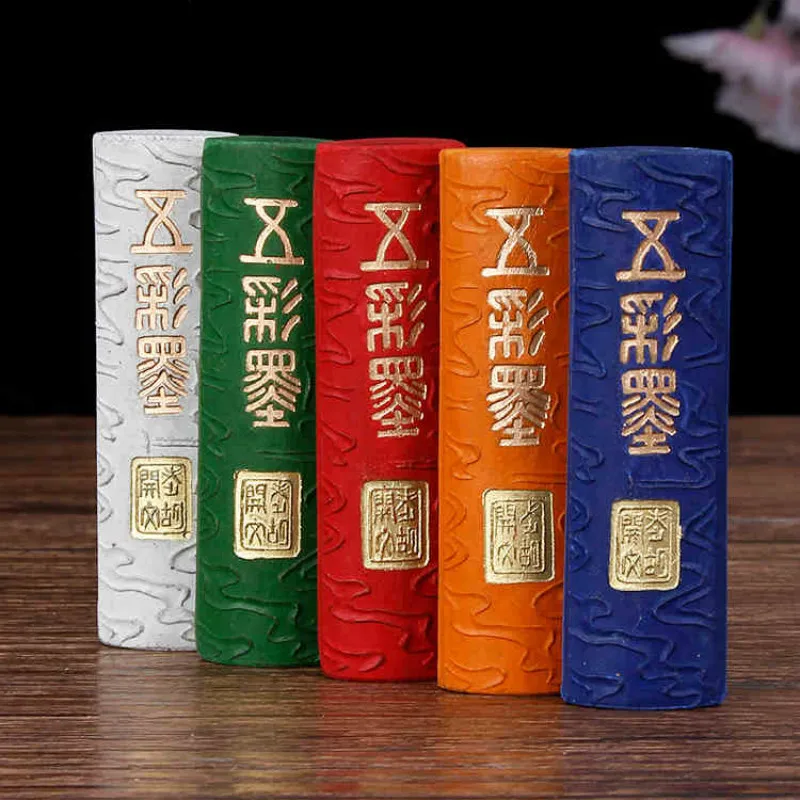 Mineral 12 Color Ink Stick Set Chinese Painting Calligraphy Ink Stone Watercolor Painting Stone Dragons Pattern Ink Grinding Set mineral 12 color ink stick set chinese painting calligraphy ink stone watercolor painting stone dragons pattern ink grinding set