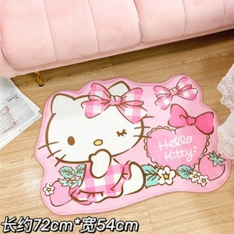 Cute Cat Head Pattern Irregular Floor Mat, Non-slip, Waterproof