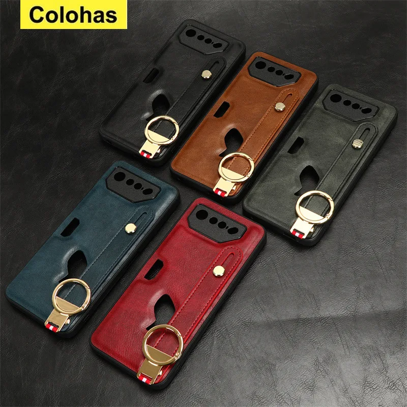 

For Asus ROG Phone 7 Protect Case Luxury PU Leather Shockproof Anti-Fingerprint Soft Frame Shell for Rog Phone7 Cover Fundas