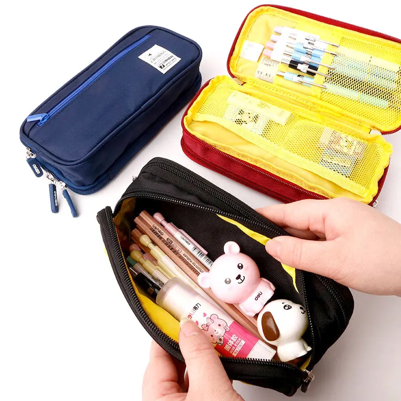 4 Layers Pencil Case Large Capacity Pen pouch Stationery Organizer Pencil Bag School Supplies pencil cases pen storage bag