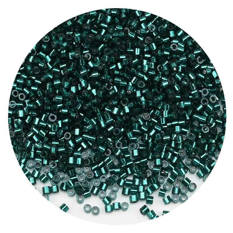 11/0 japanische silbrige Glas-Zylinderperlen für die Herstellung von Bastelschmuck, 20 Farben, 1,6 mm, silbrige, farbig gefütterte Mini-Perlen, 1111 Stück/Packung – Detail 19