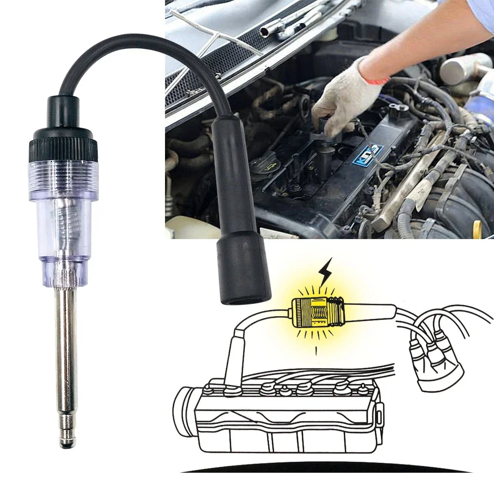 Car Spark Plug Tester Pen Ignition Coil Tester Tool Auto Checker Detector Automotive Ignition System