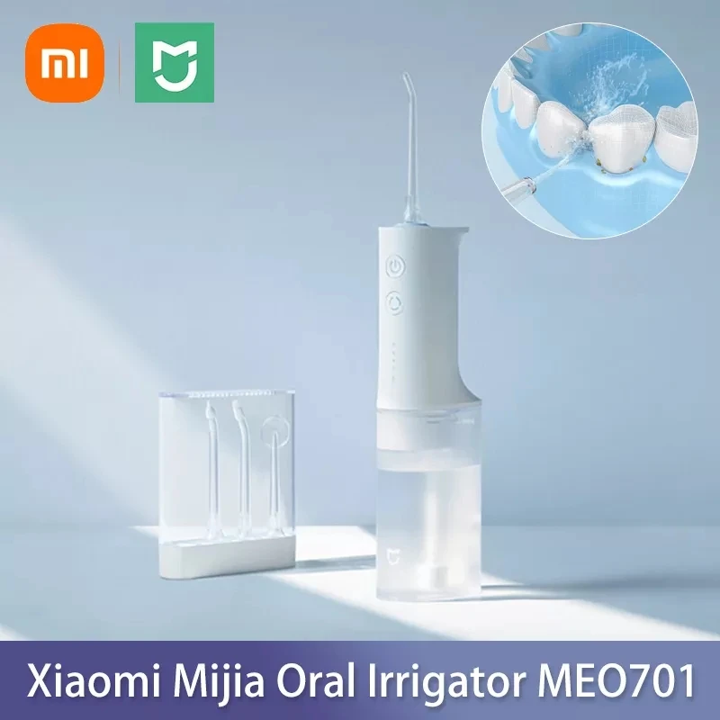 Oral Irrigator Dental Cleaner Water Flosser XIAOMI MIJIA MEO701 Teeth Whitening Flosser Bucal Tooth Cleaner Water Pick Thread For Teeth Water Tank