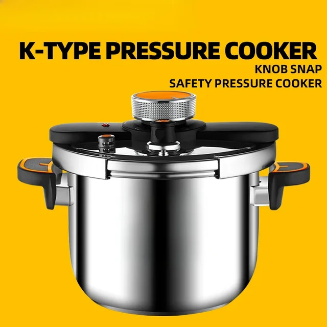 Select Hot Model 304 Stainless Steel K-type Pressure Cooker Thickened Explosion-proof Knob Type Pressure Cooker for Home Use 1