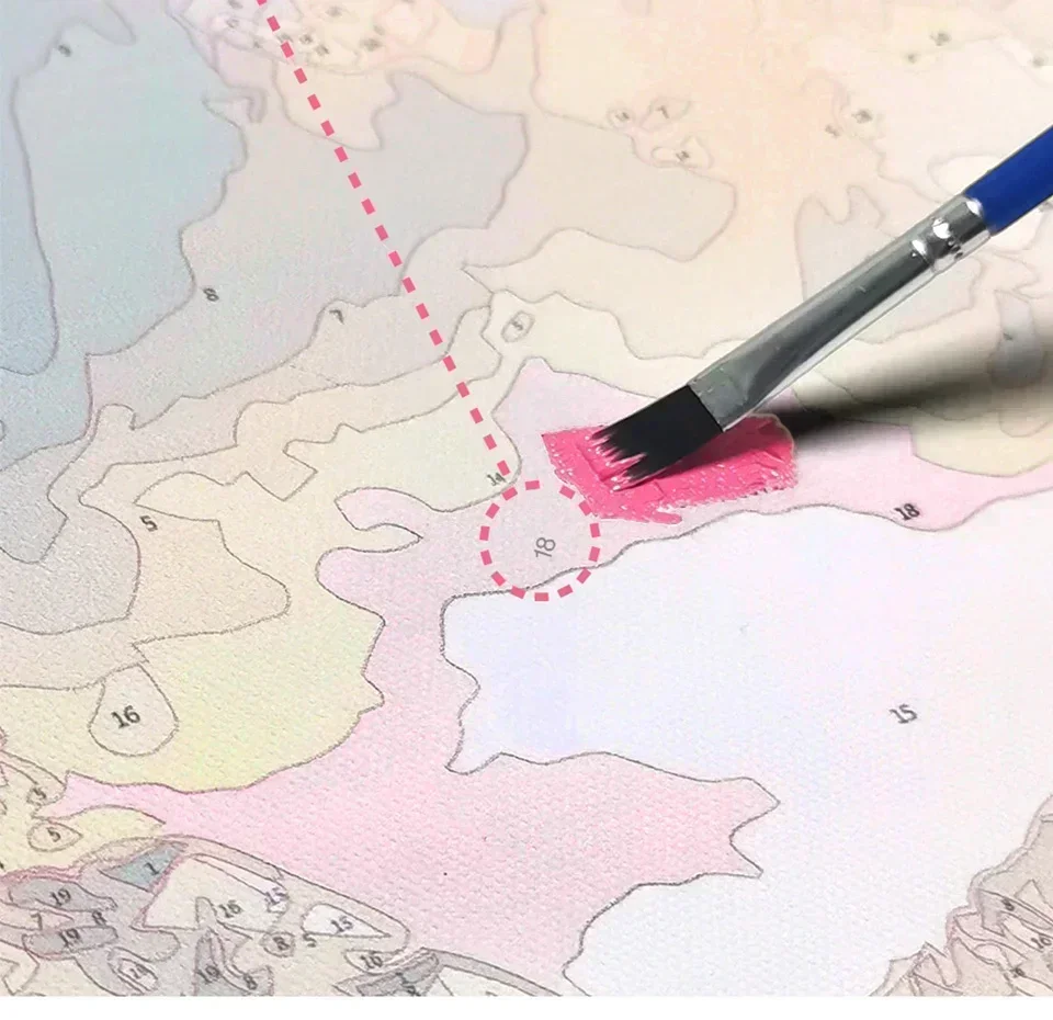 Description Picture 5 of itemMINISO Oil Painting By Numbers Kits Black Butler Sebastian Anime Number Drawing Canvas DIY Pictures By Numbers Home Decor