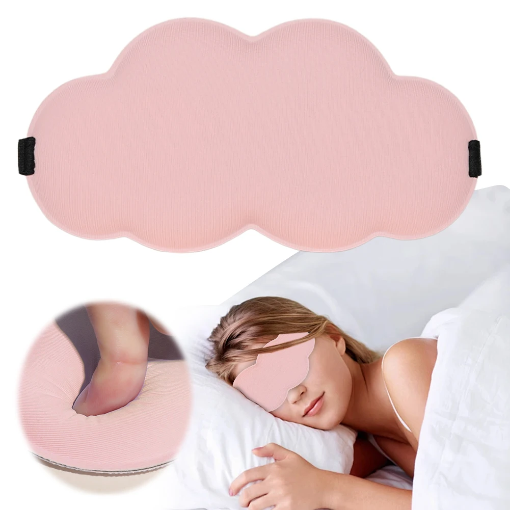 Cloud Eye Mask Light Blocking Sleep Mask 3D Contoured Cup Sleeping Eye Shade Memory Foam Eye Mask for Yoga Traveling Nap 5