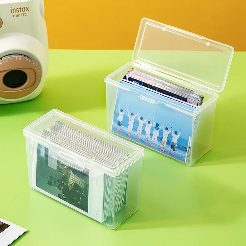 Transparent Photocard Holder Album - Small Card Collection Organizer Box