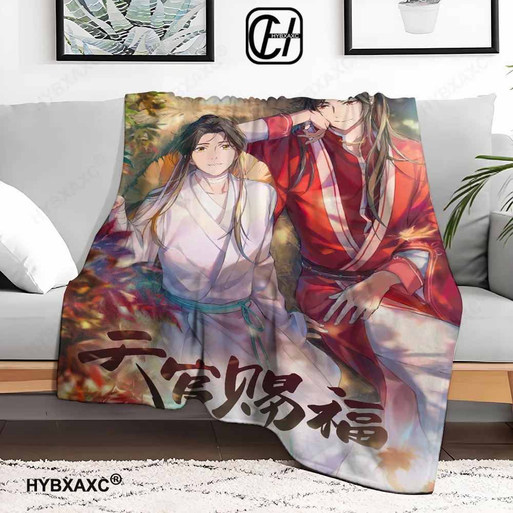 Heaven official’s blessing anime Popular BL Comics throw blanket sofa bed office nap blanket Personalized customized gifts 3