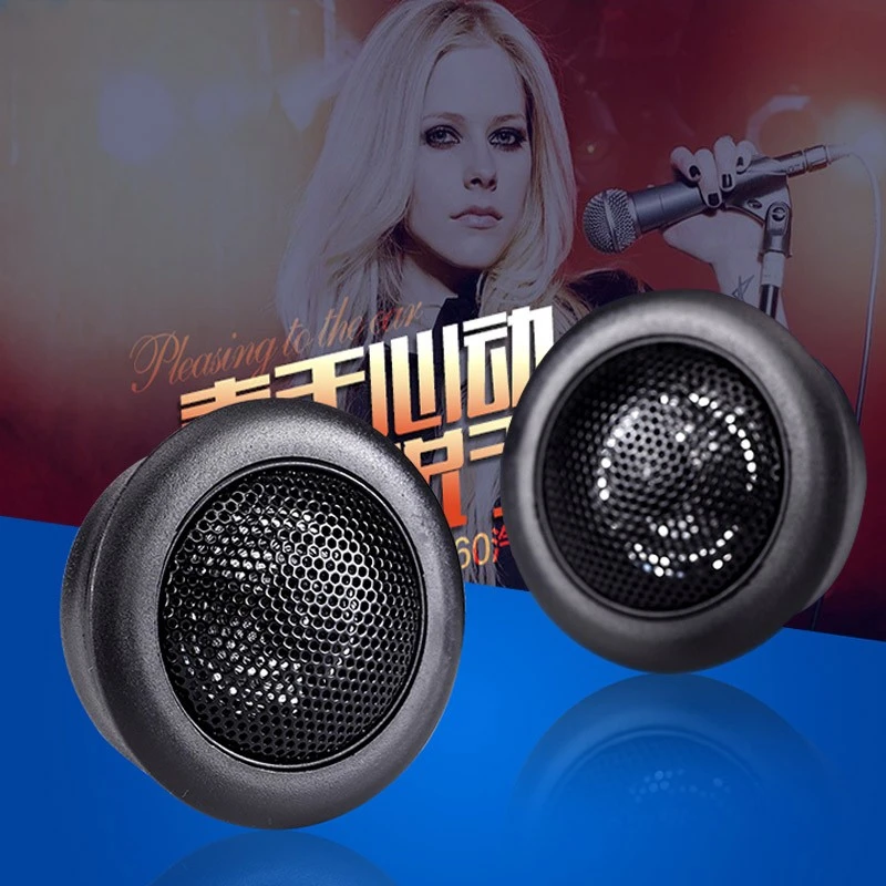 2pcs Car 2 Inch Treble Speaker Loud Speaker 25mm Dome Tweeters Car Treble Audio Horn Small Tweeter Max 200w 92db 4ohm