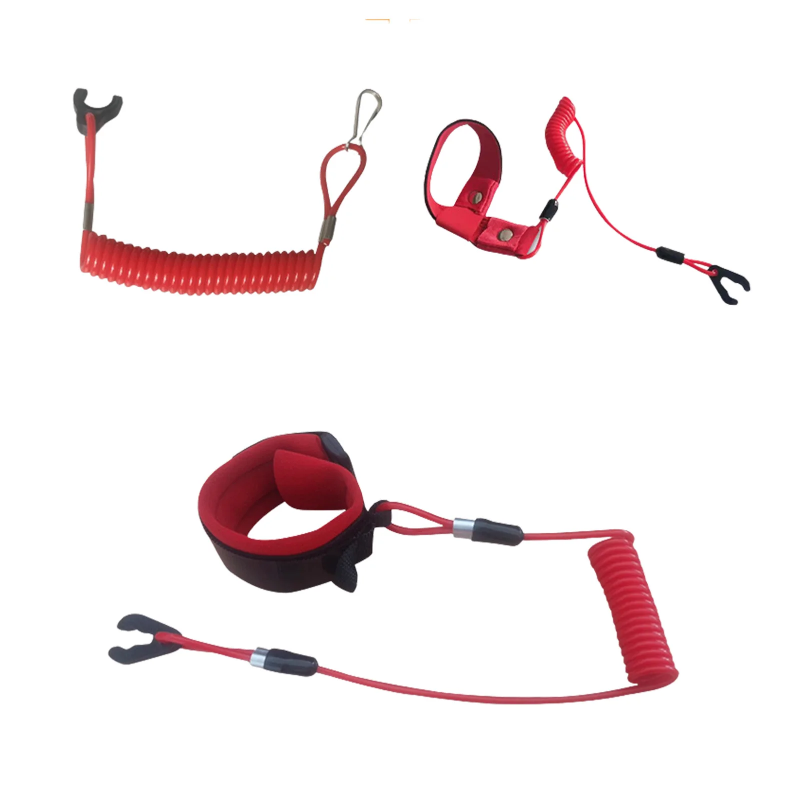 

Boat Start StopKill Safety Lanyard EW2-68348-00-00 Prevent Accidents Emergency Keychain Wrist Band Outboard Engine Stop Switch