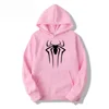 Men's Spider Print Hoodie, Unisex Solid Color Pullover Sweatshirt, Streetwear Graphic Hooded Top, Casual Couple Matching Sweatsh
