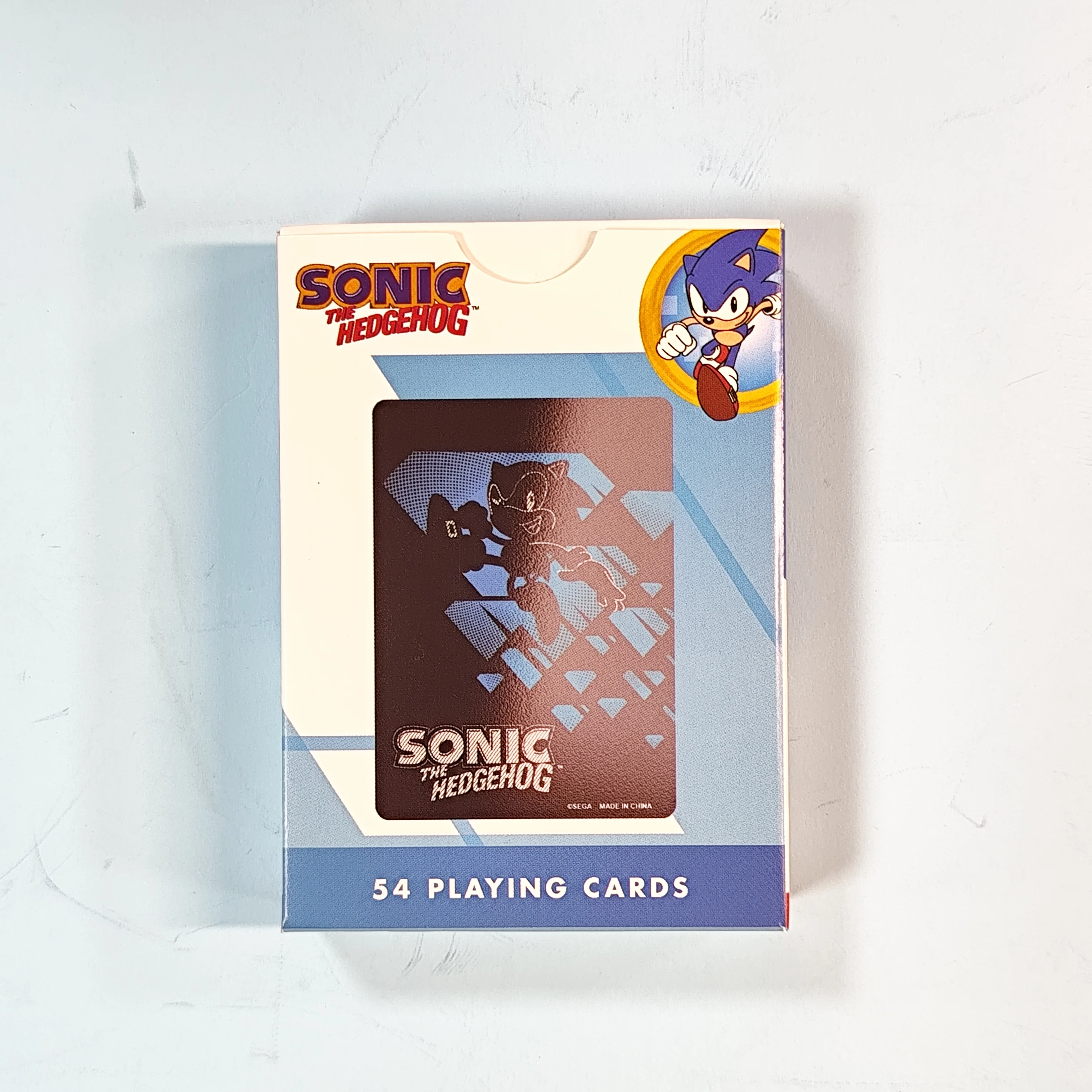 Sonic - temalı oyun kartları, ikonik tasarımlı 54 kart. Hayranlar için ideal, oyunlara eğlence ekleme.
