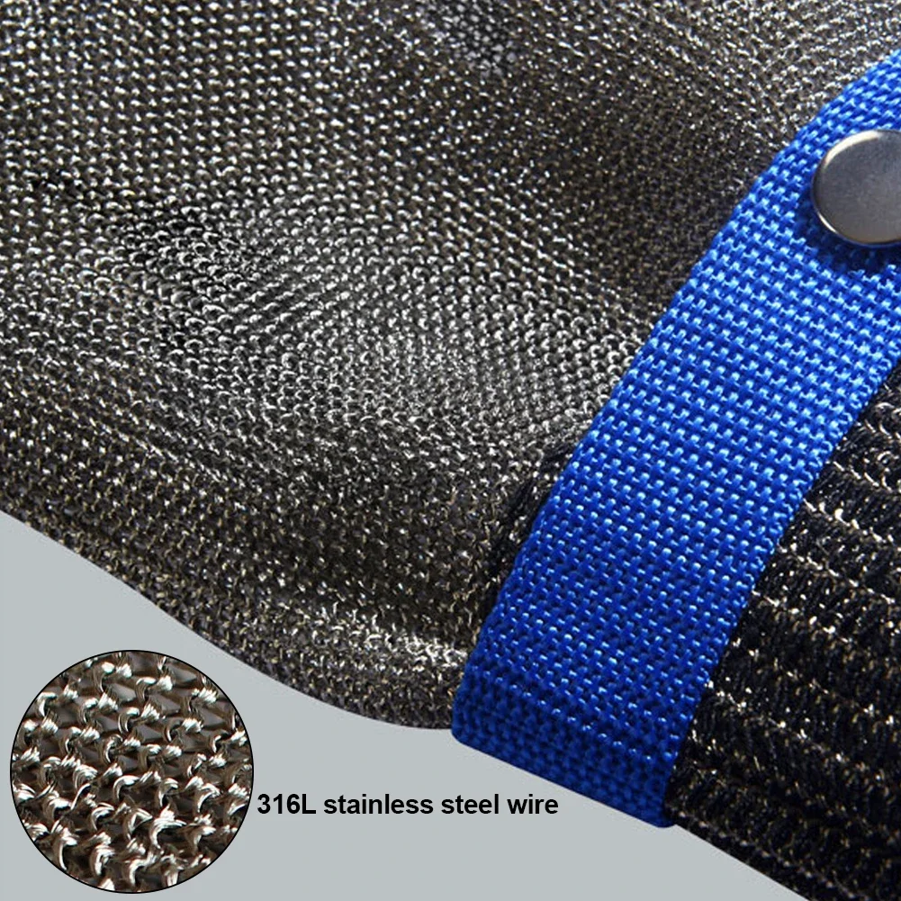 Stainless Steel Gloves Anti-cut Wear-resistant Slaughter Gardening Hand Protect Working Gloves Metal Mesh Butcher Kitchen Anti Cut Gloves Protective Gloves Safety Gloves