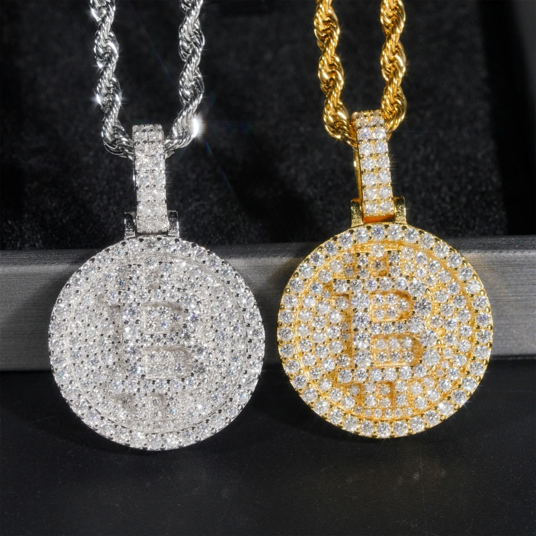 Hip Hop Iced Moissanite Bitcoin Pendant: The Real Story Behind the Bitcoin  Diamond Chain Trend