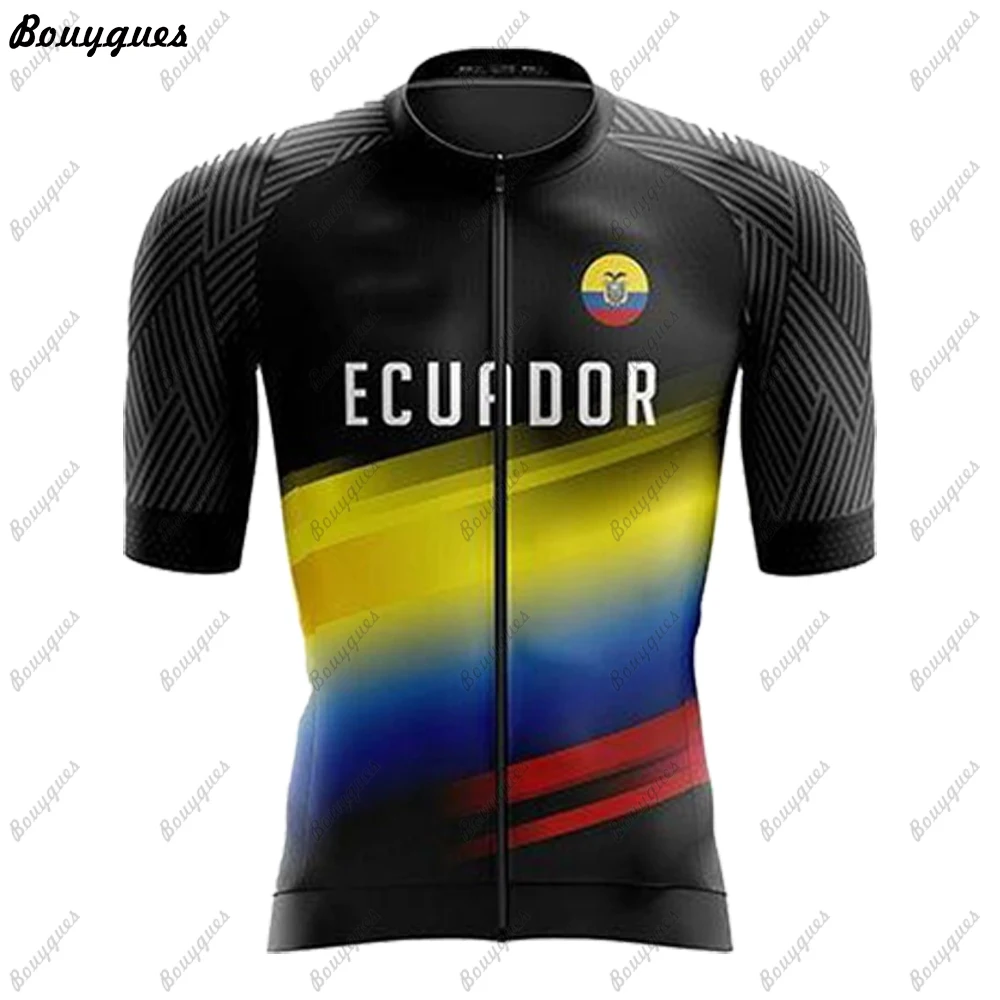 ECUADOR  Team Cycling Jersey Set Summer Cycling Clothing MTB Bike Clothes Uniform Maillot Ropa Ciclismo Man Cycling Bicycle Suit 2